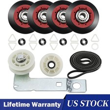 Kit de reparación de secadora para secadora Maytag Whirlpool 4392067 W10837240 polea loca secadora