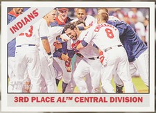 2015 Topps Heritage #303 3rd Place AL Central Division CL Baseball NM
