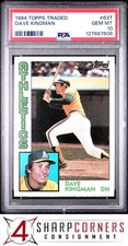 1984 TOPPS TRADED #63T DAVE KINGMAN ATHLETICS PSA 10