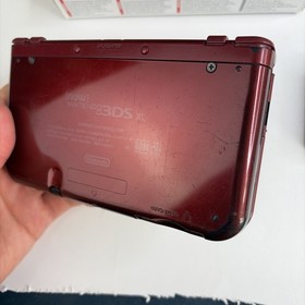 Nintendo New 3DS XL Red In Original Box W Charger Stylus US Model