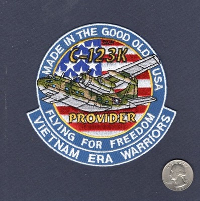C-123K C-123 PROVIDER USAF ANG MAS AS Fairchild Squadron Aircraft Patch