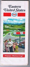 Eastern United States Esso Road Map 1971