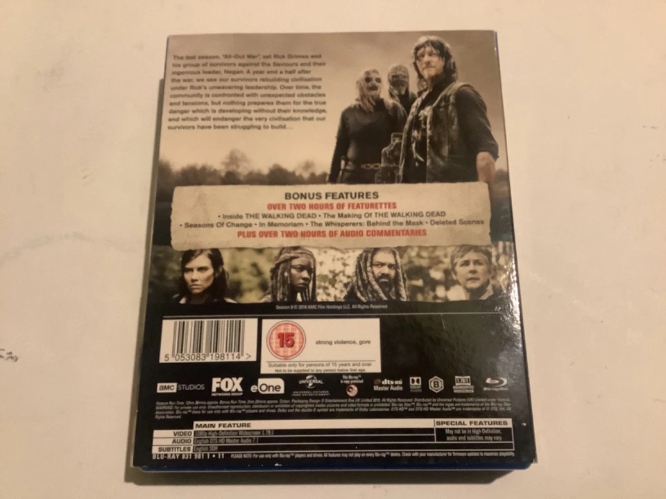 The Walking Dead Blu-ray Ninth Season Complete Box Set 6 Discs 15 Cert - Image 2 of 4