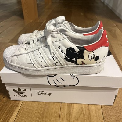 Adidas Disney Superstar Mickey Mouse Men's Sneakers White Size 8 US FW2901  | eBay