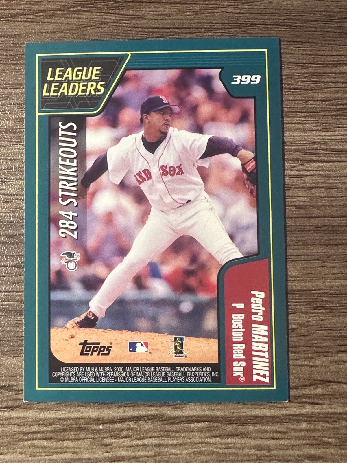 2001 Topps - League Leaders Randy Johnson, Pedro Martinez #399