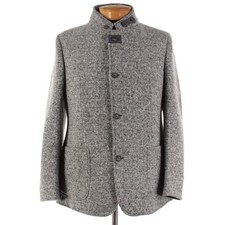 Bugatti NWT Polyester Blend Knit Jacket Size 42R In Gray Melange