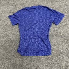 LL Bean Cycling Jersey Womens Medium Blue Short Sleeve Half Zip USA Made