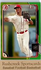 2015 Bowman Draft #43 Blake Trahan 1st Bowman /99 Green