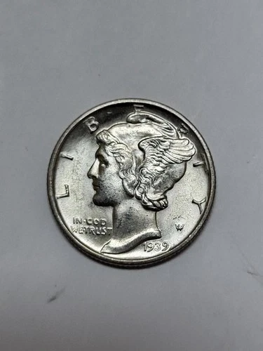 1939 D Mercury Dime FLASHY UNCIRCULATED !!!