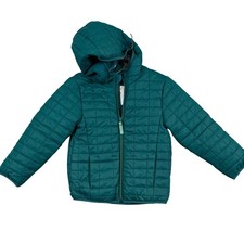 NWT Cat & Jack Green Quilted Puffer Jacket Ho...