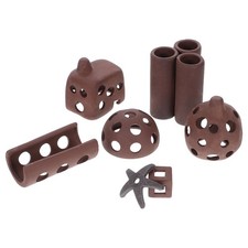 7 Pcs Aquarium Decoration Ornaments Decorative Fish Breeding Cave