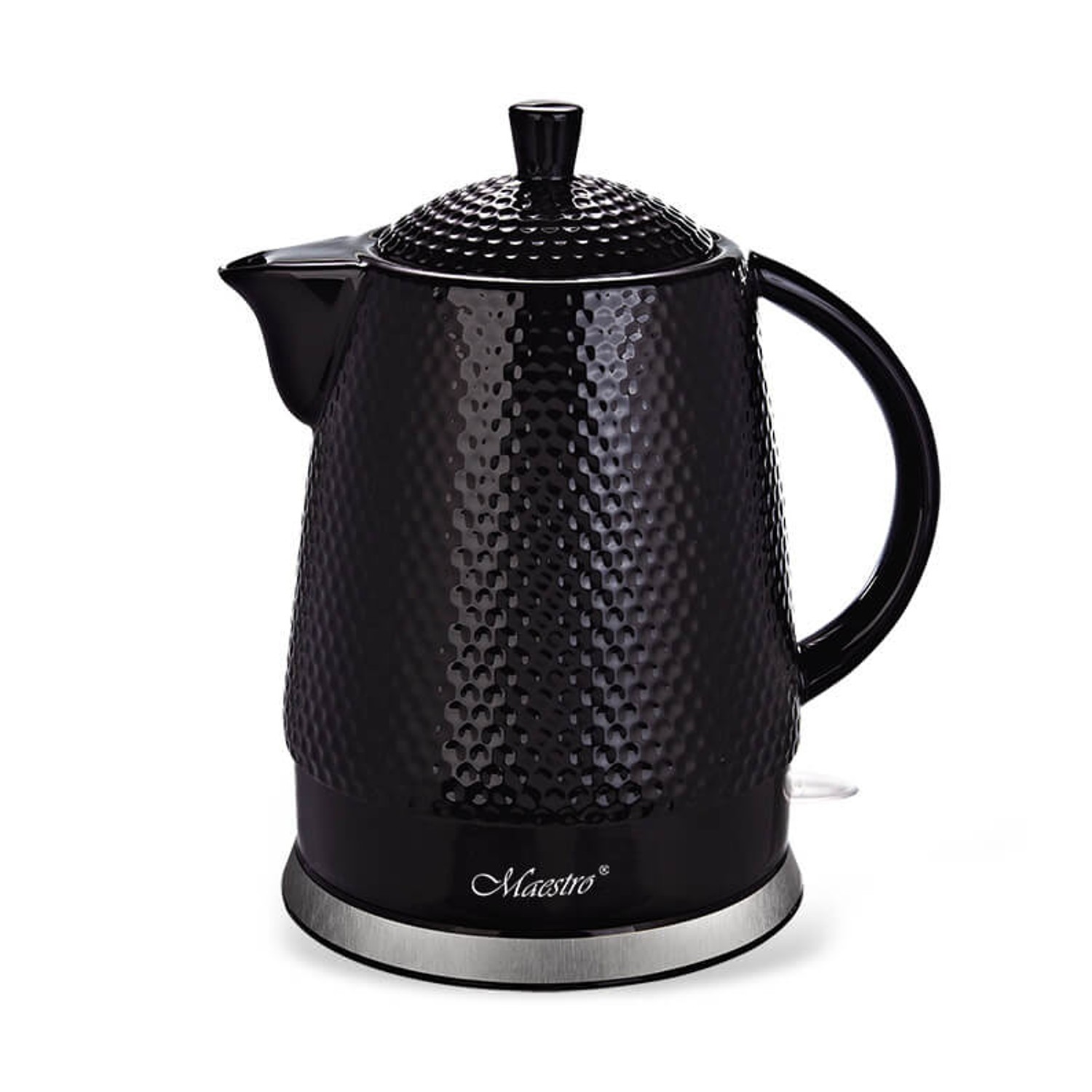 Bouilloire électrique céramique 1,5L noire pour des thés parfaits au salon