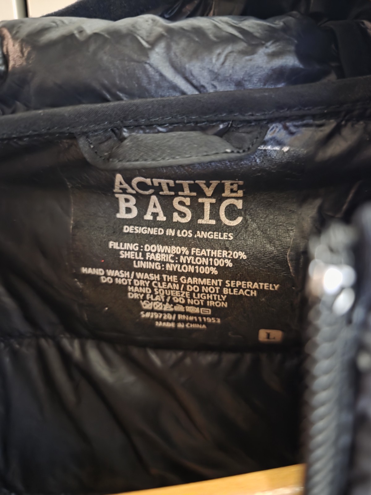 Active Basic Black Puffer Womens Jacket with Hood… - image 3