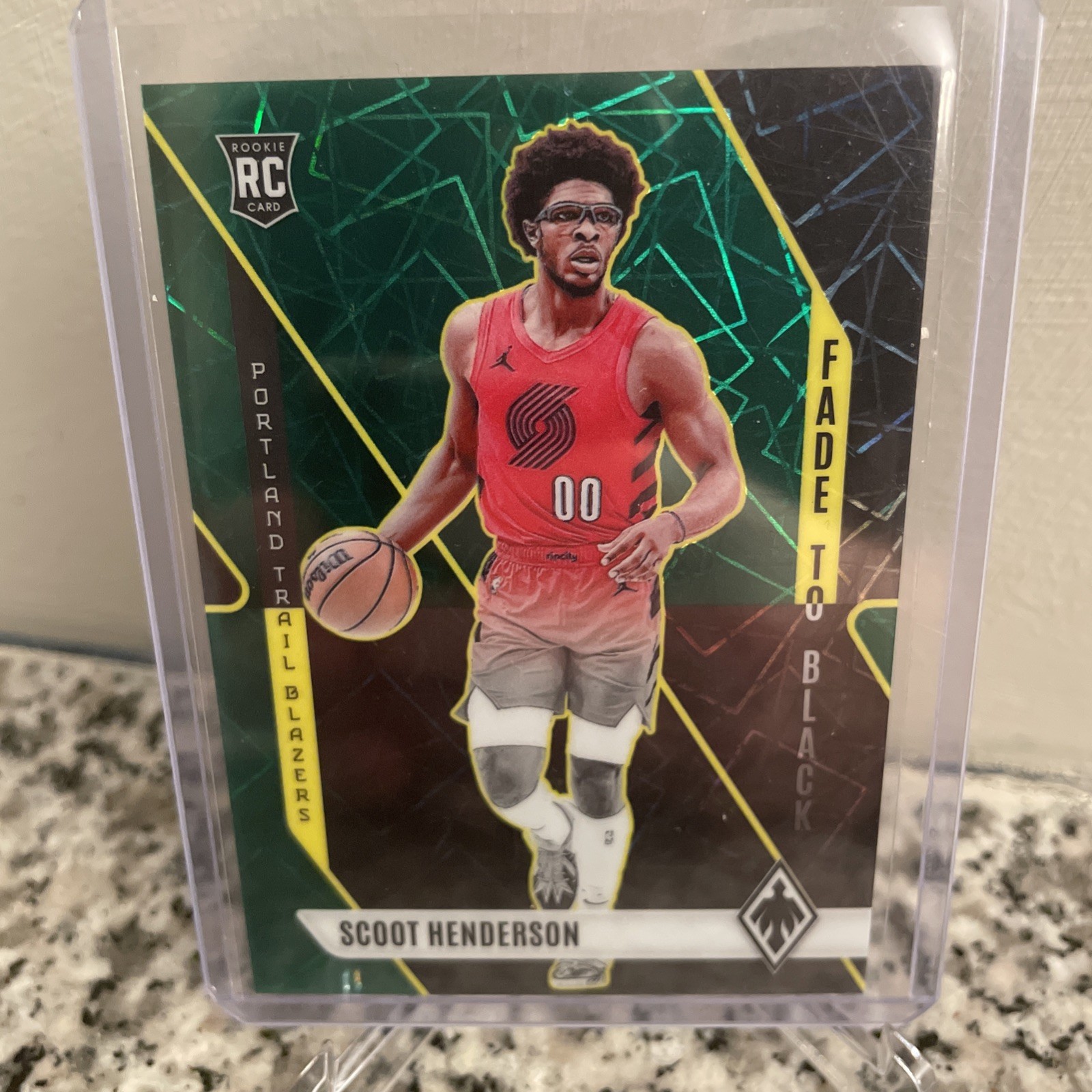 Scoot Henderson 2023 Phoenix #6 Fade to Black - Green Lazer /175 [RC]
