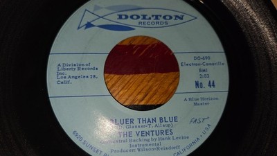 The Ventures 45 Bluer Than Blue / Silver City Dolton 44 vg+
