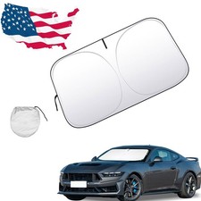 Car Windshield Front Sun Shade Cover Visor Uv Protector For Ford Mustang 1990-14