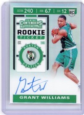 2019-20 Panini Contenders Rookie Ticket Grant Williams #109 Premium Auto Card. rookie card picture