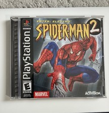 Spider Man 2 Enter Electro PS1 PlayStation 1 Complete CIB Black Label