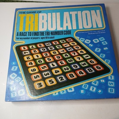 Vintage The Game of Tribulation Whitman 100% Complete Tri-Number Code Board Game