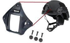 NVG Helmet Mounting Bracket for Night Vision Devices Black VAS Shroud