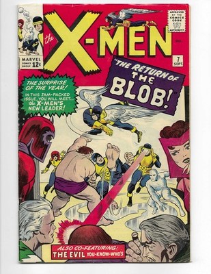 X-Men 7 1964 Marvel Comics VG+ 4.5 2nd App Blob Scarlet Witch Magneto Cyclops