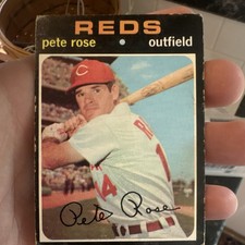 Topps 1971 Pete Rose #100 Cincinnati Reds Base Set MLB Baseball Card