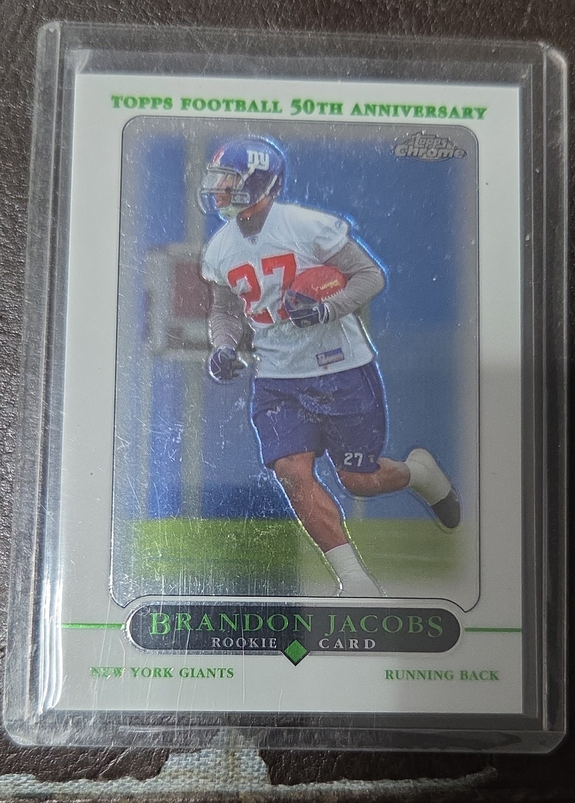 Brandon Jacobs Topps Chrome #216 Base