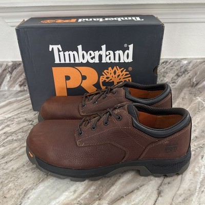 Timberland Pro Titan EV TB0A5XXB214 Men 9.5 M Brown Safety Toe Oxford Shoes