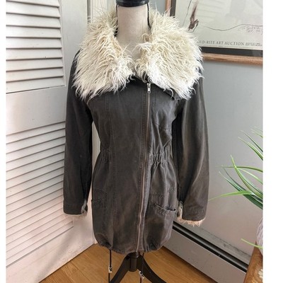 Some Days Lovin Jacket Womens XS Gary Shag Collar Scandi Parka Indie Edgy Boho