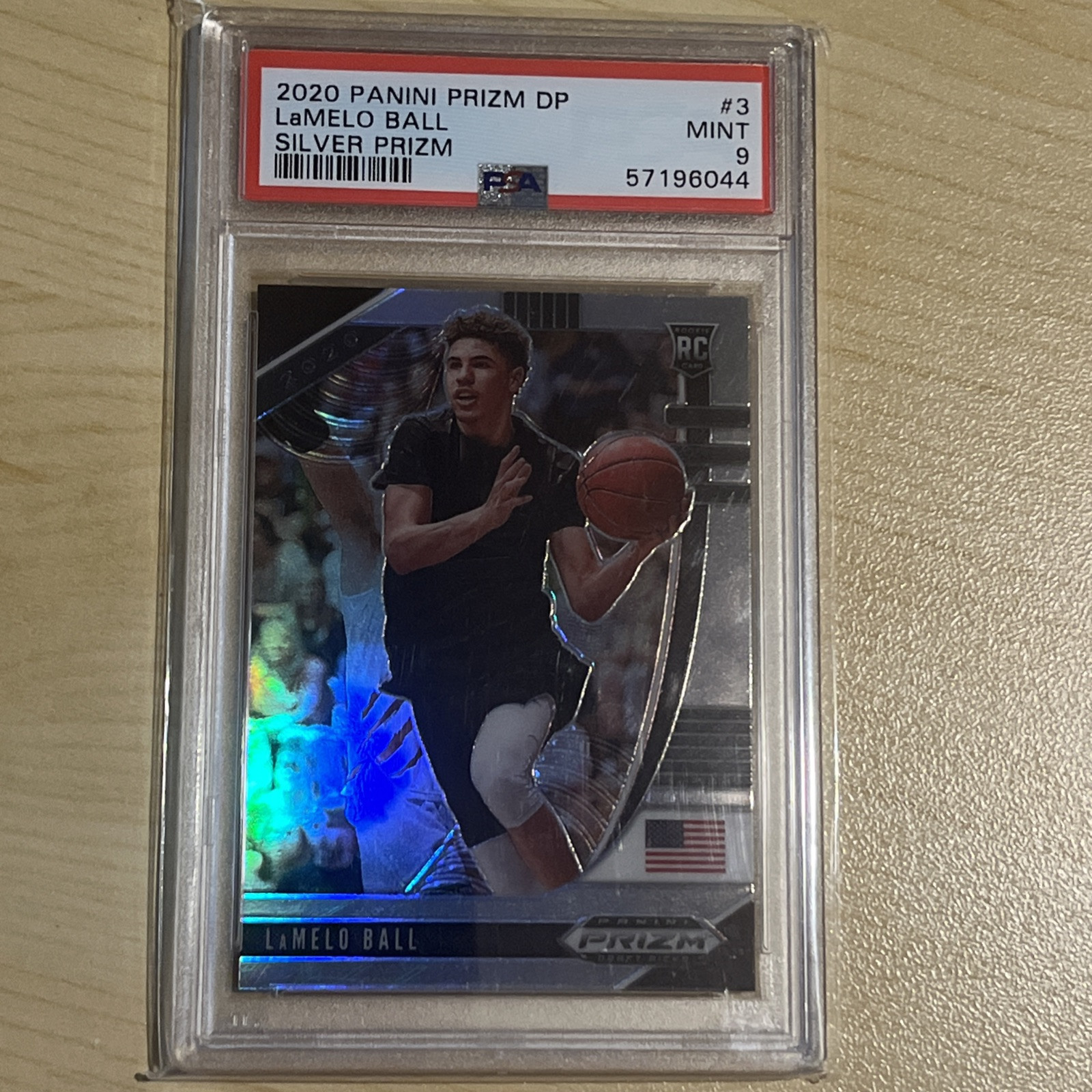 2020-21 Panini Prizm Draft Picks - Silver Prizm #3 LaMelo Ball (RC) PSA 9
