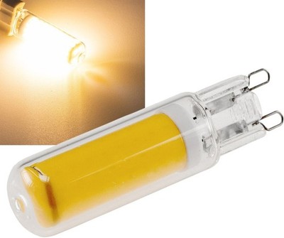 ChiliTec LED Pen Base G9, 4W, 480lm, Dimmable 330°, 230V, Warm White, Glass