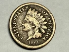 1861 copper-nickel INDIAN HEAD U.S. Cent. VG. #q1