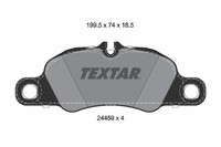 Bremsbelagsatz FÜR Porsche Boxster (981), Porsche Cayman (981) - Textar 2445901
