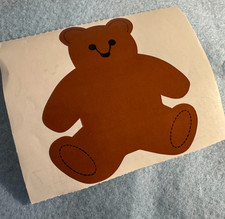 Vintage 1980s sticker reprint Mrs. Grossman Large Teddy Bear