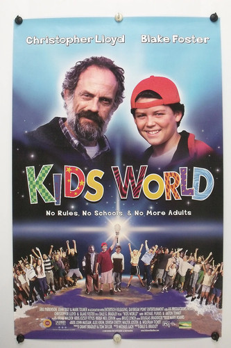 KIDS WORLD - Christopher Lloyd - Original Movie Poster  2001  Rolled DS C9/C10