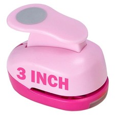 1 PCS 3Inch 75mm Pink Extra Large Circle Round Craft Paper Hole Puncher
