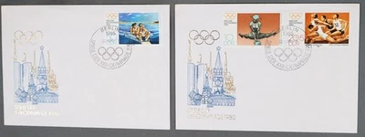 MayfairStamps Germany 1980 Moscow Summer Olympics 2 Cover cca_15139 - Image 1 of 2