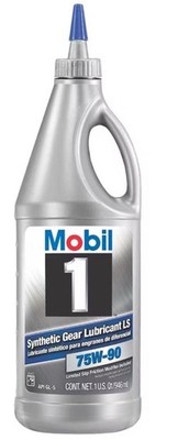 Mobil 1 Synthetic Gear Lubricant LS 75W-90, 1 Quart, PACK OF 2