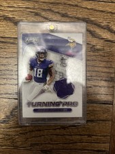 Justin Jefferson Playoff Rookie Jersey Card “ Turning Pro”. rookie card picture