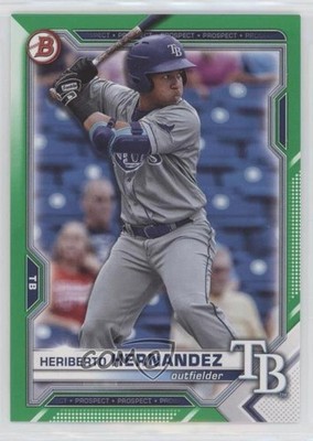 2021 Bowman Draft Green 45/99 Heriberto Hernandez #BD-100 0eo6