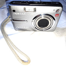 PENTAX Optio A20 10MP Silver Metallic Compact Digital Camera w 4GB card/battery