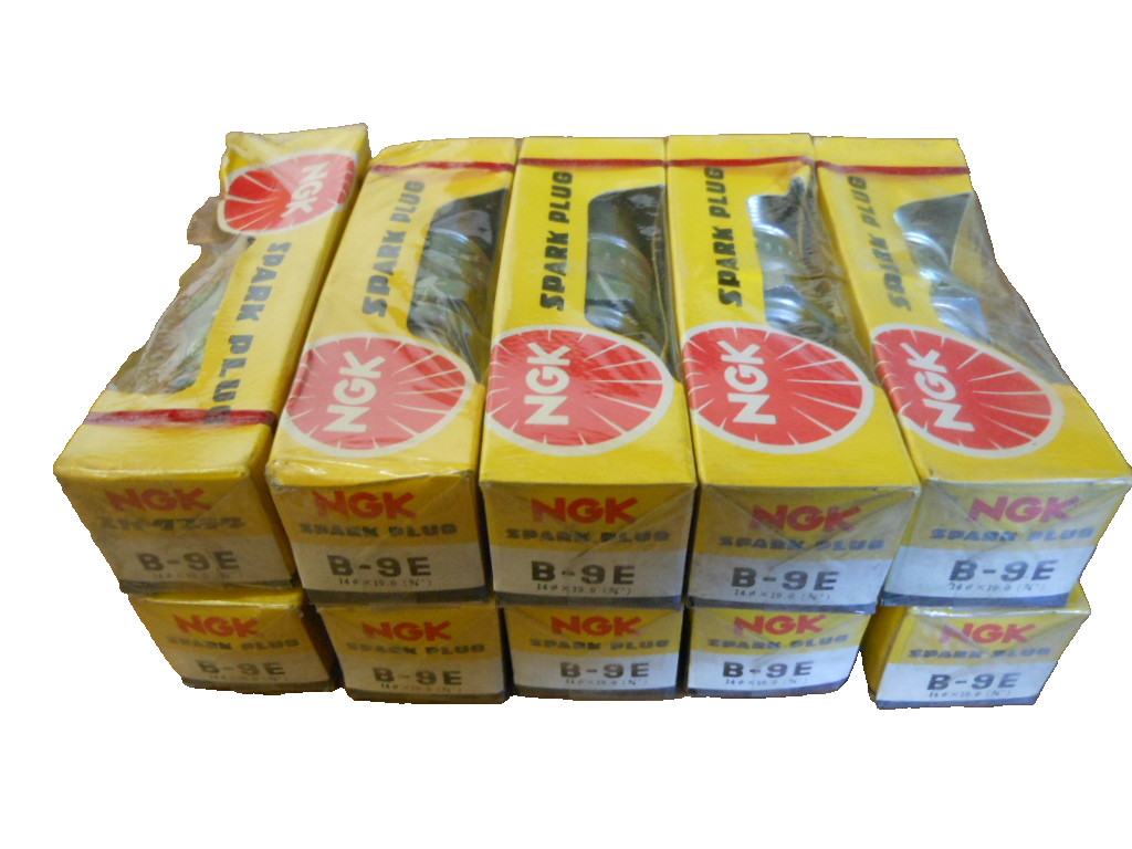 NOS NEW NGK Spark Plug Plugs Box of 10 B-9E B9E Fits: CB350 CB450 Honda
