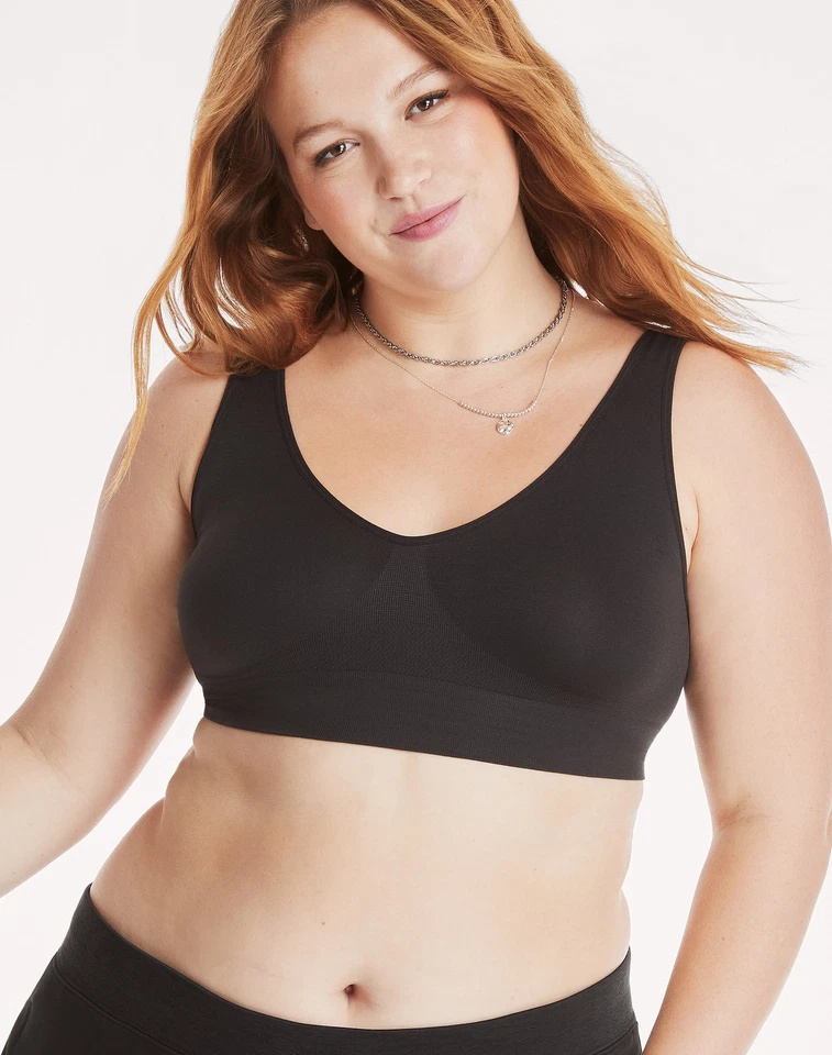 Hanes Bra Get Cozy Comfort Flex Fit Wire Free Women's Pullover Seamless Stretch - Image 4 of 4