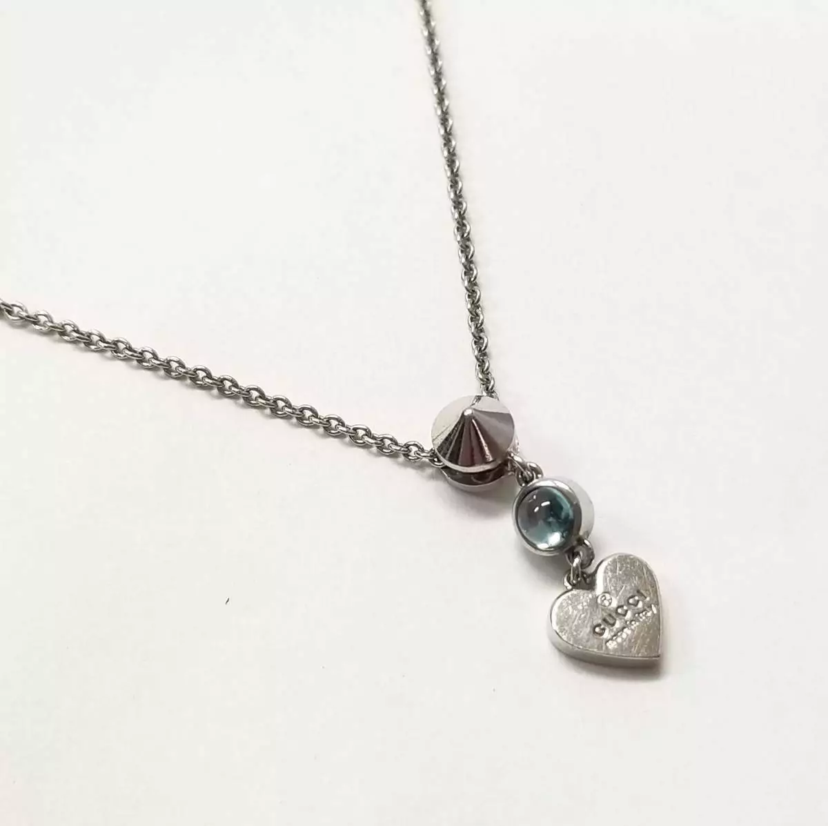 Silver gucci shop necklace womens