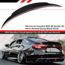FOR 2018-2022 HONDA ACCORD PAINTED BLACK PEARL DUCK TAIL DUCKBILL TRUNK SPOILER
