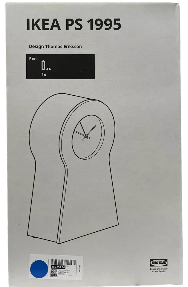 New IKEA PS 1995 Blue Clock 48 cm (19 