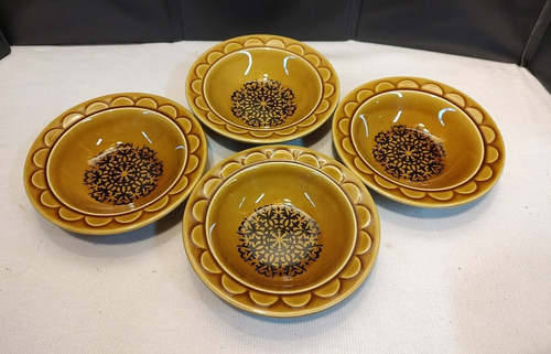Vintage Set 4 Laughlin Granada Coventry Castilian 6" Fruit Dessert Berry Bowls - Picture 5 of 16