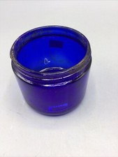 Vintage Noxzema Jar 2.75  Tall, 3  Wide, 15 On Bottom, Cobalt Blue Jar Empty 