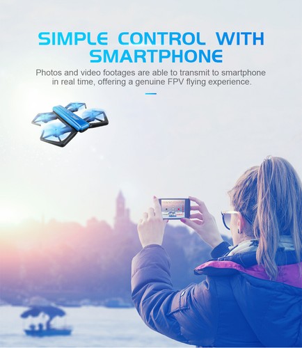 Drone X Pro WIFI FPV 720P HD Camera Foldable Selfie RC Quadcopter Xmas Gift A2 - Picture 5 of 12