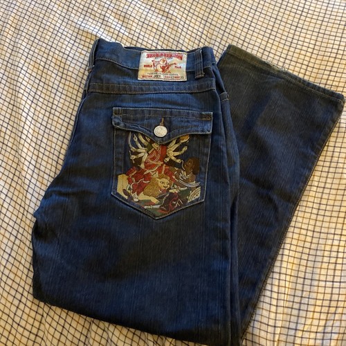 True Religion Buddha Embroidered Pocket 